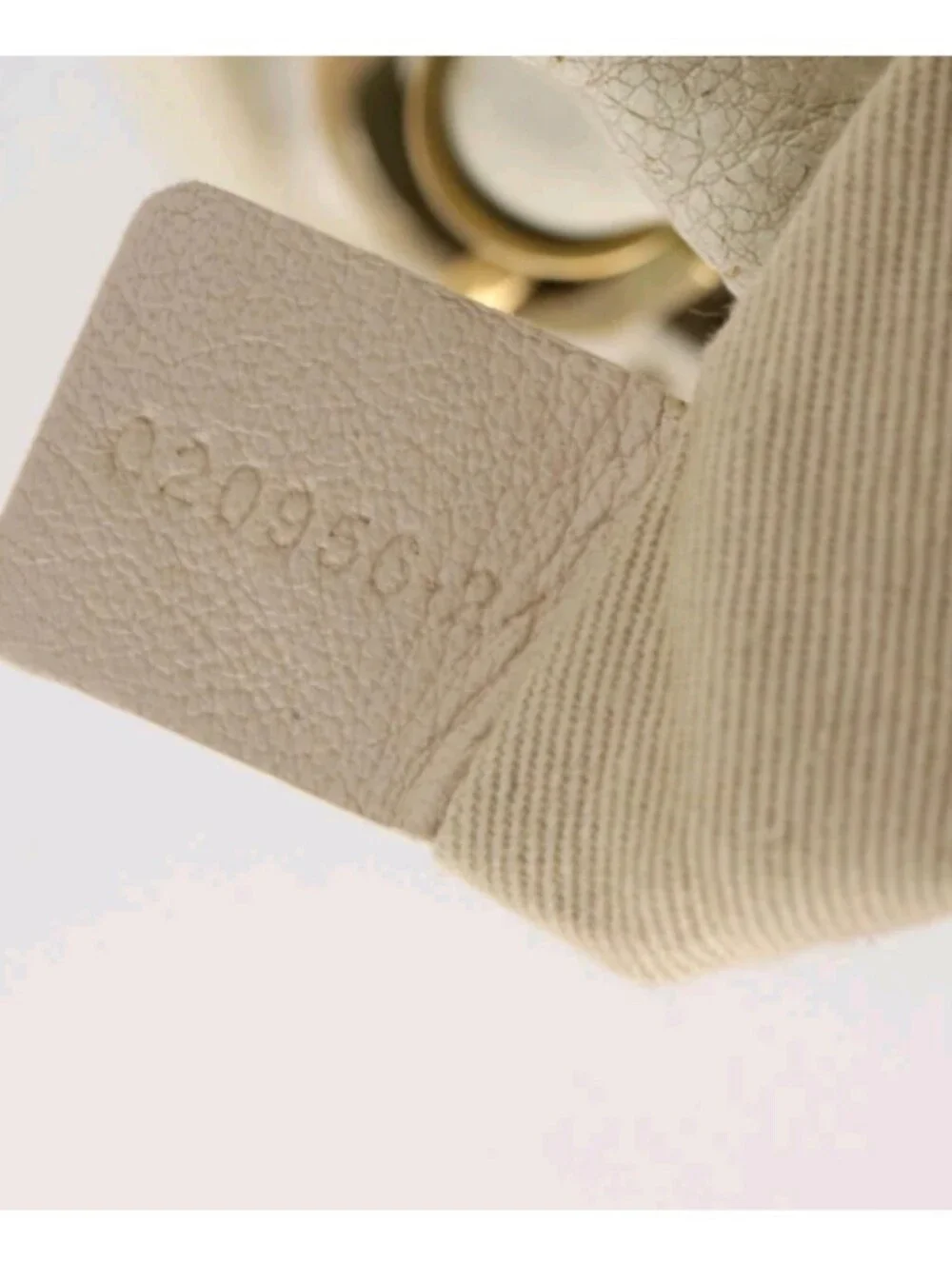 Chloe Ivory Leather Paraty With Gold Accents Satchel Bag